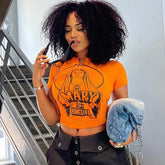 Spice Girl American Slimming Crop Hipster Trending WomenT-shirt